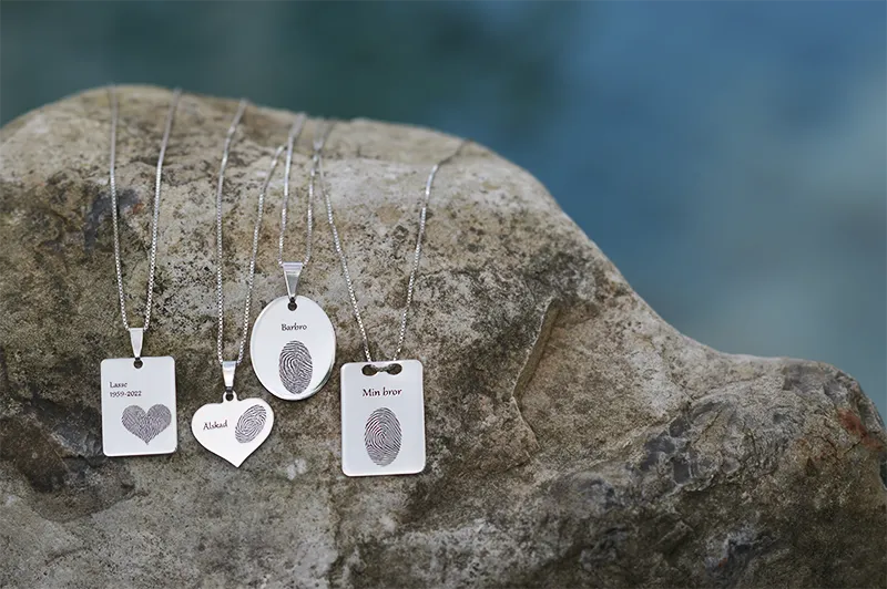 Smycken med fingeravtryck
